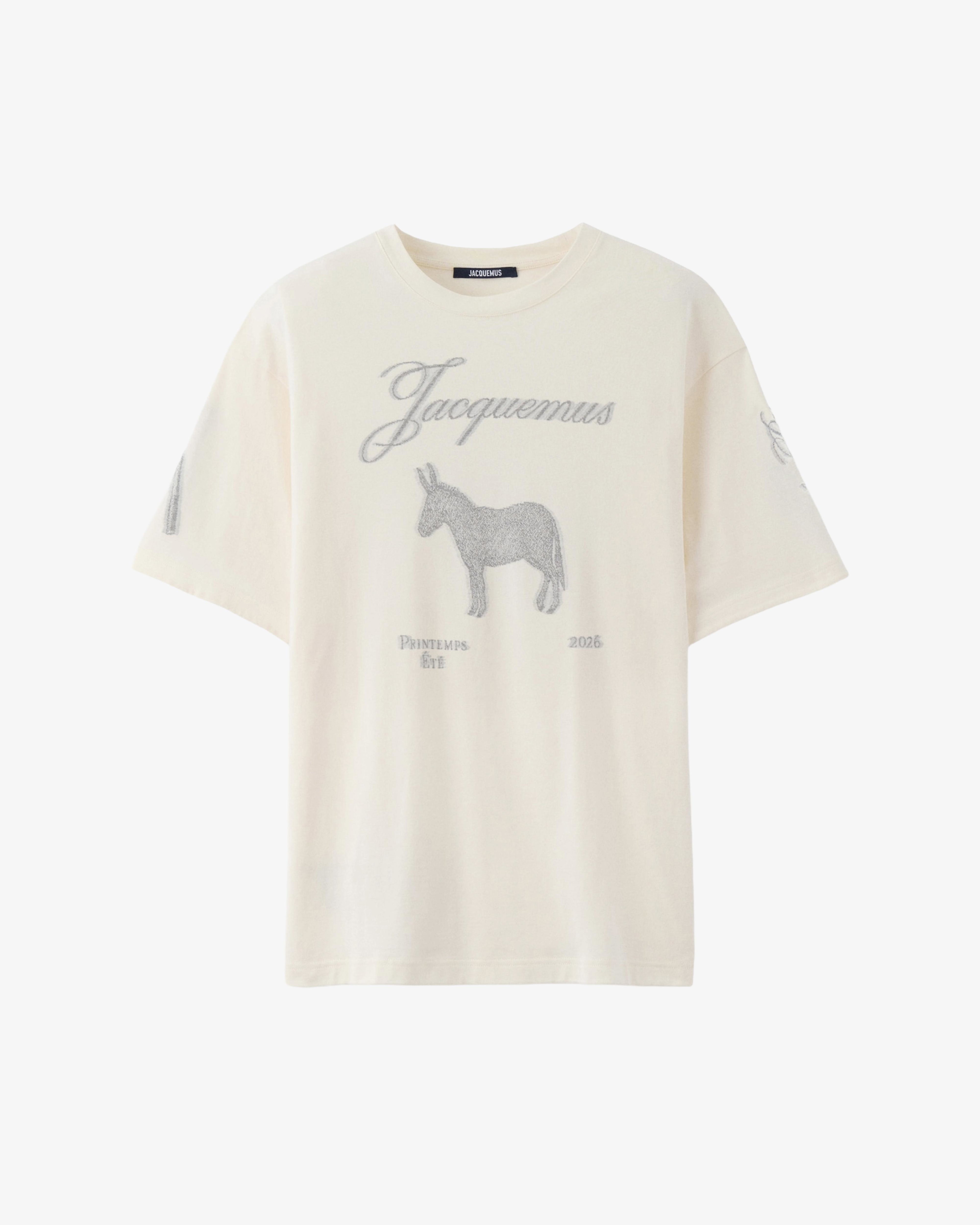 JACQUEMUS - Men's Le t-shirt Ane Mc - (White) by JACQUEMUS