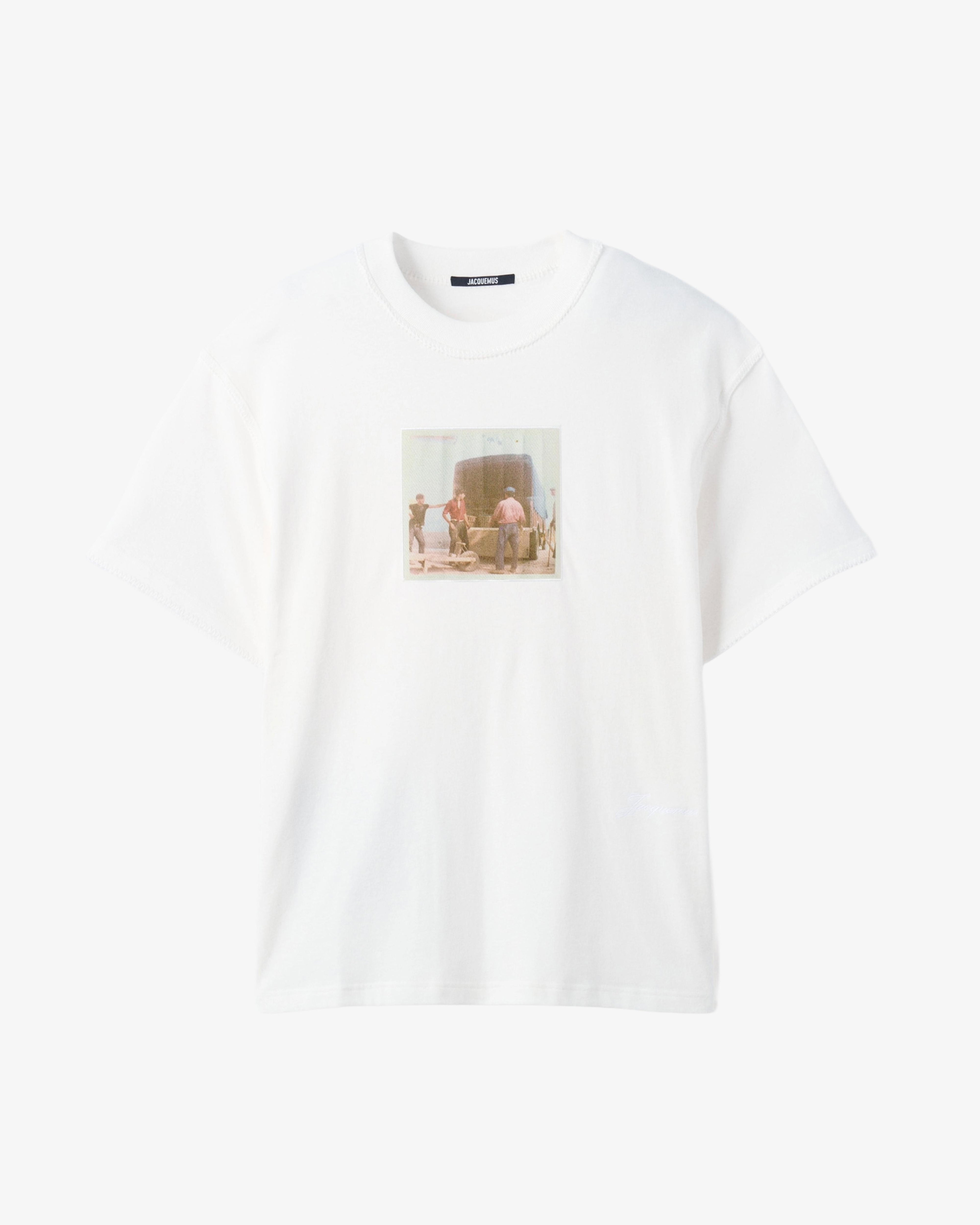 JACQUEMUS - Men's Le t-shirt Paysan Mc - (White) by JACQUEMUS