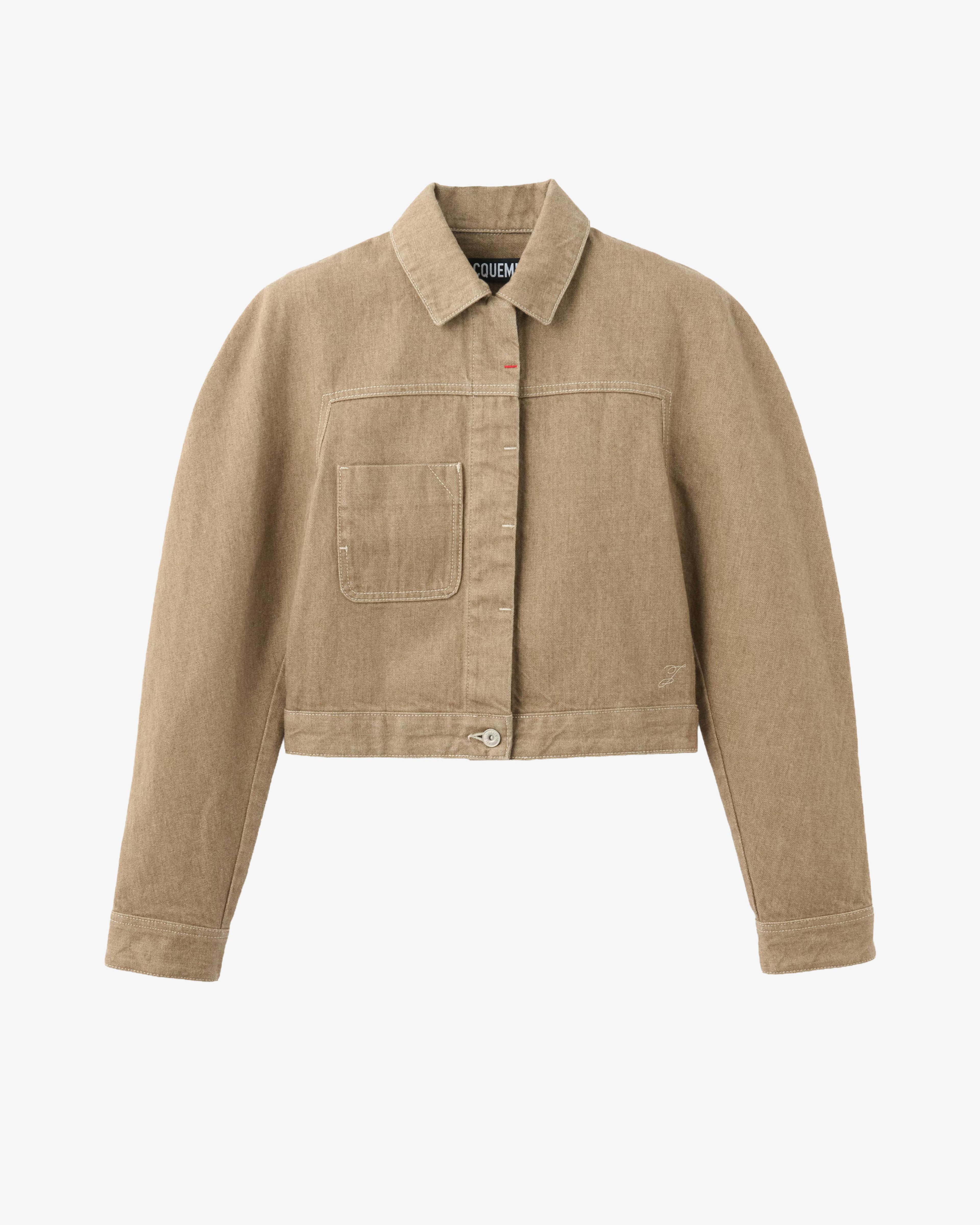 JACQUEMUS - Women's La Veste Ovalo Cargo - (Beige) by JACQUEMUS