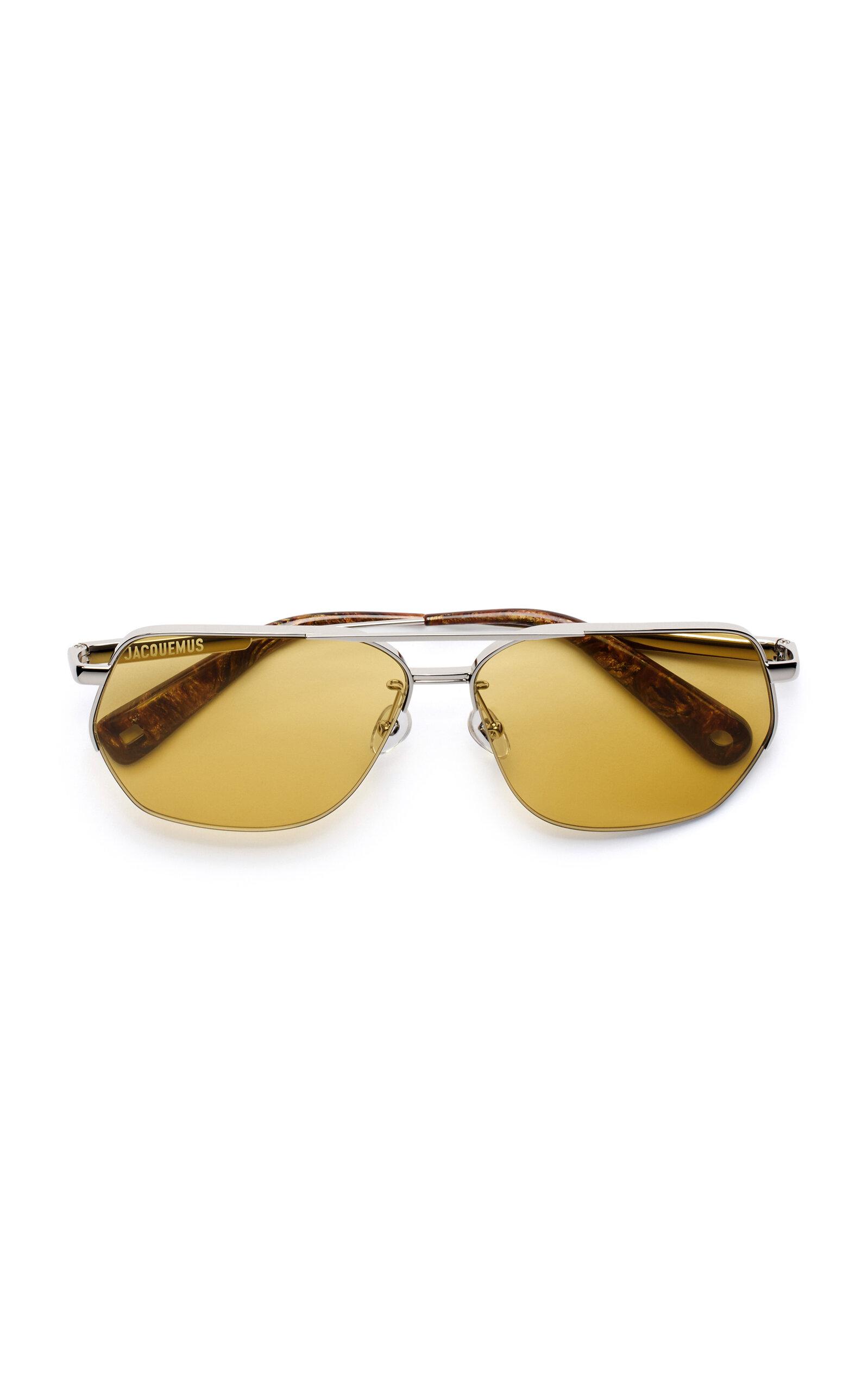 Jacquemus Aviador Metal Sunglasses - Moda Operandi by JACQUEMUS