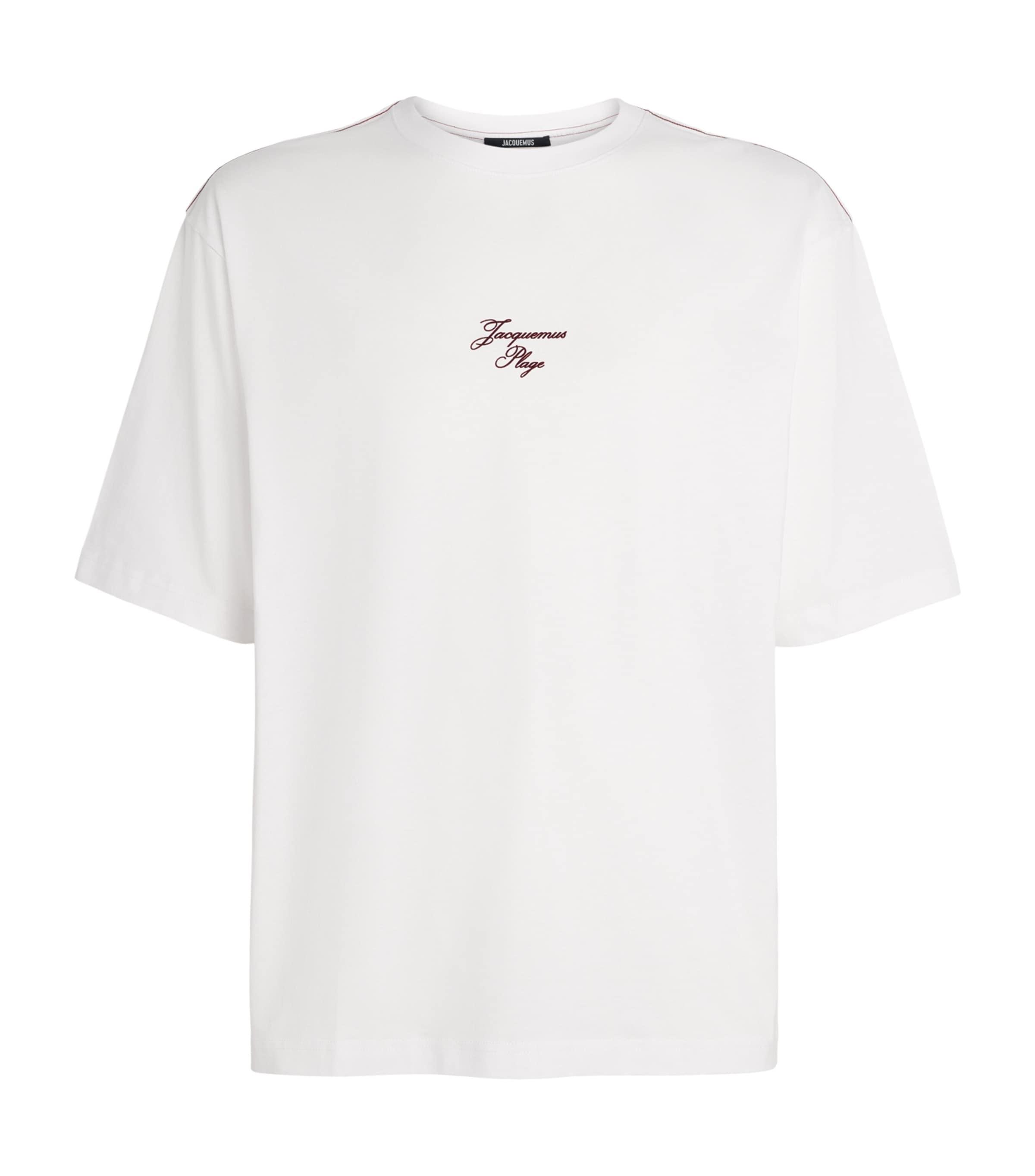Jacquemus Cotton Embroidered Beach T-Shirt by JACQUEMUS