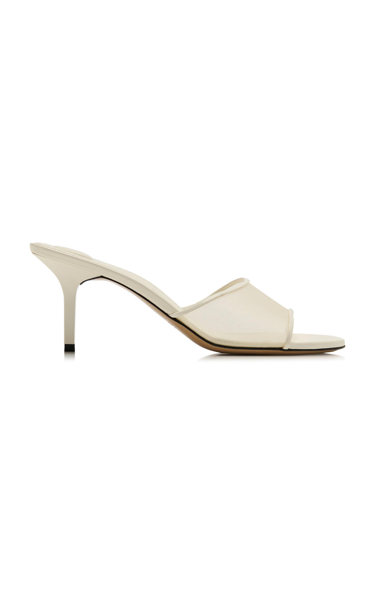 Jacquemus Cubisto Leather-Trimmed Mesh Mules - Moda Operandi by JACQUEMUS