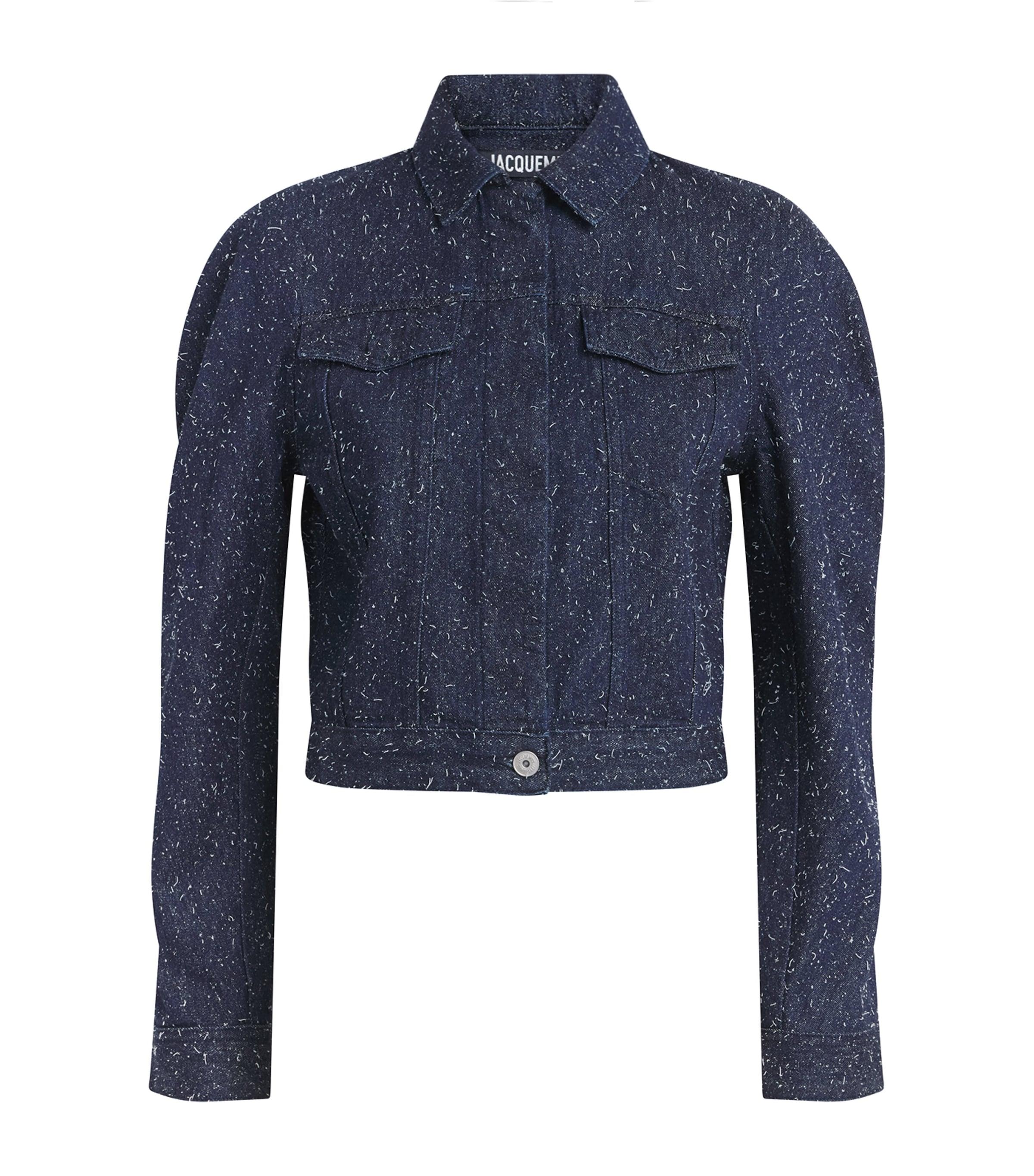 Jacquemus Embroidered Ovalo de-Nîmes Denim Jacket by JACQUEMUS
