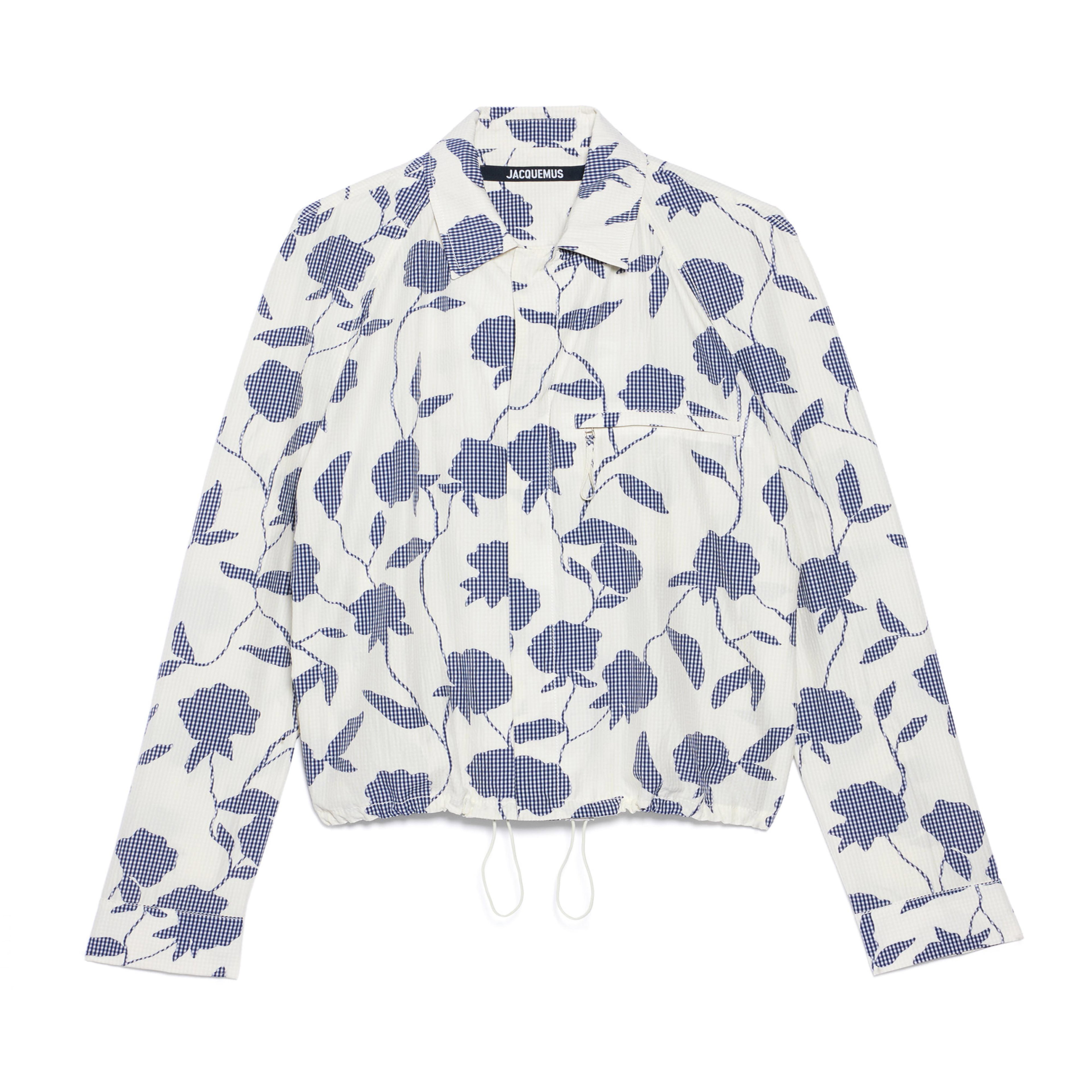 Jacquemus - Men's La Chemise Criollo - (Print Roses Dark Navy) by JACQUEMUS