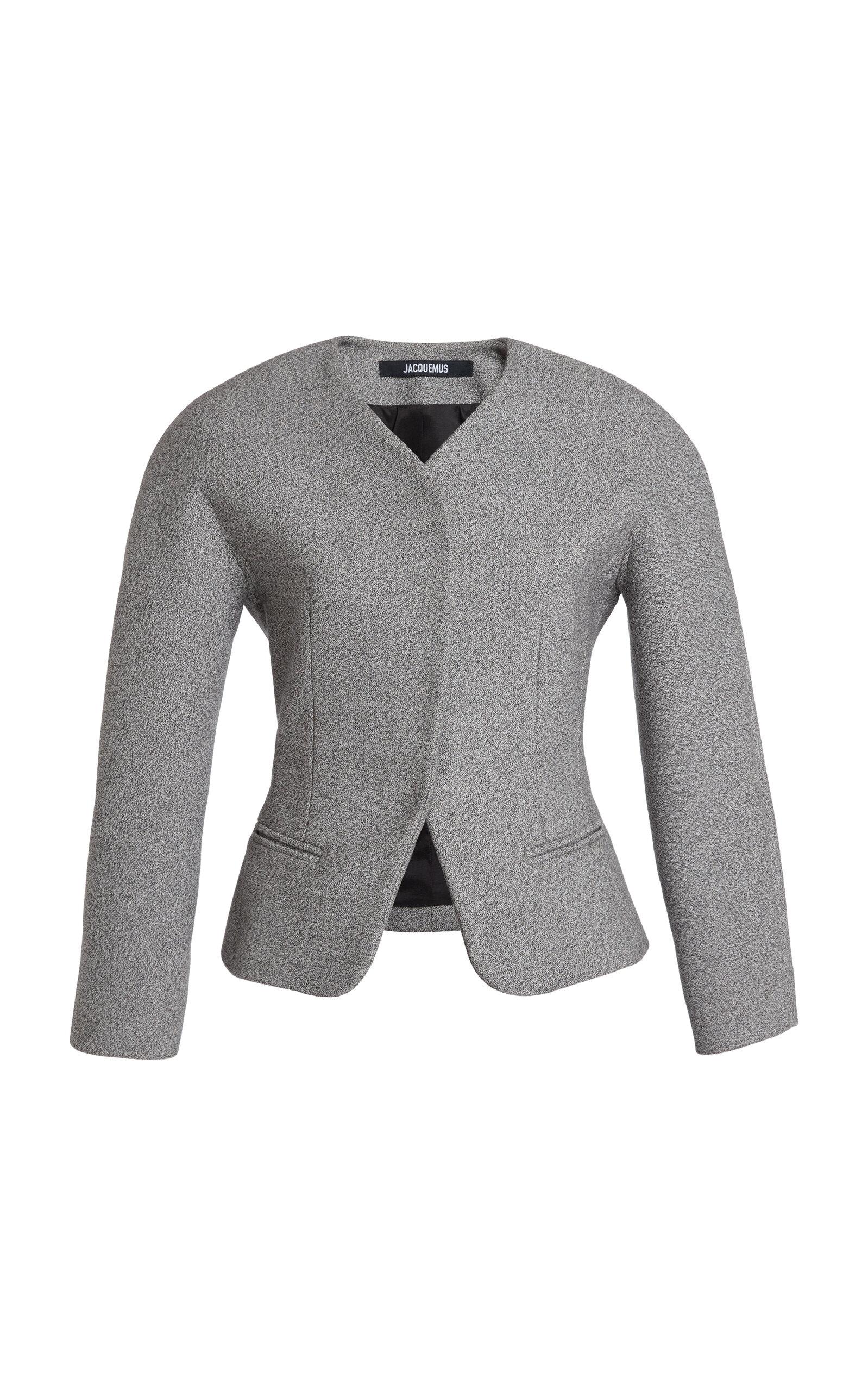 Jacquemus Ovalo Crepe Petite Jacket - Moda Operandi by JACQUEMUS