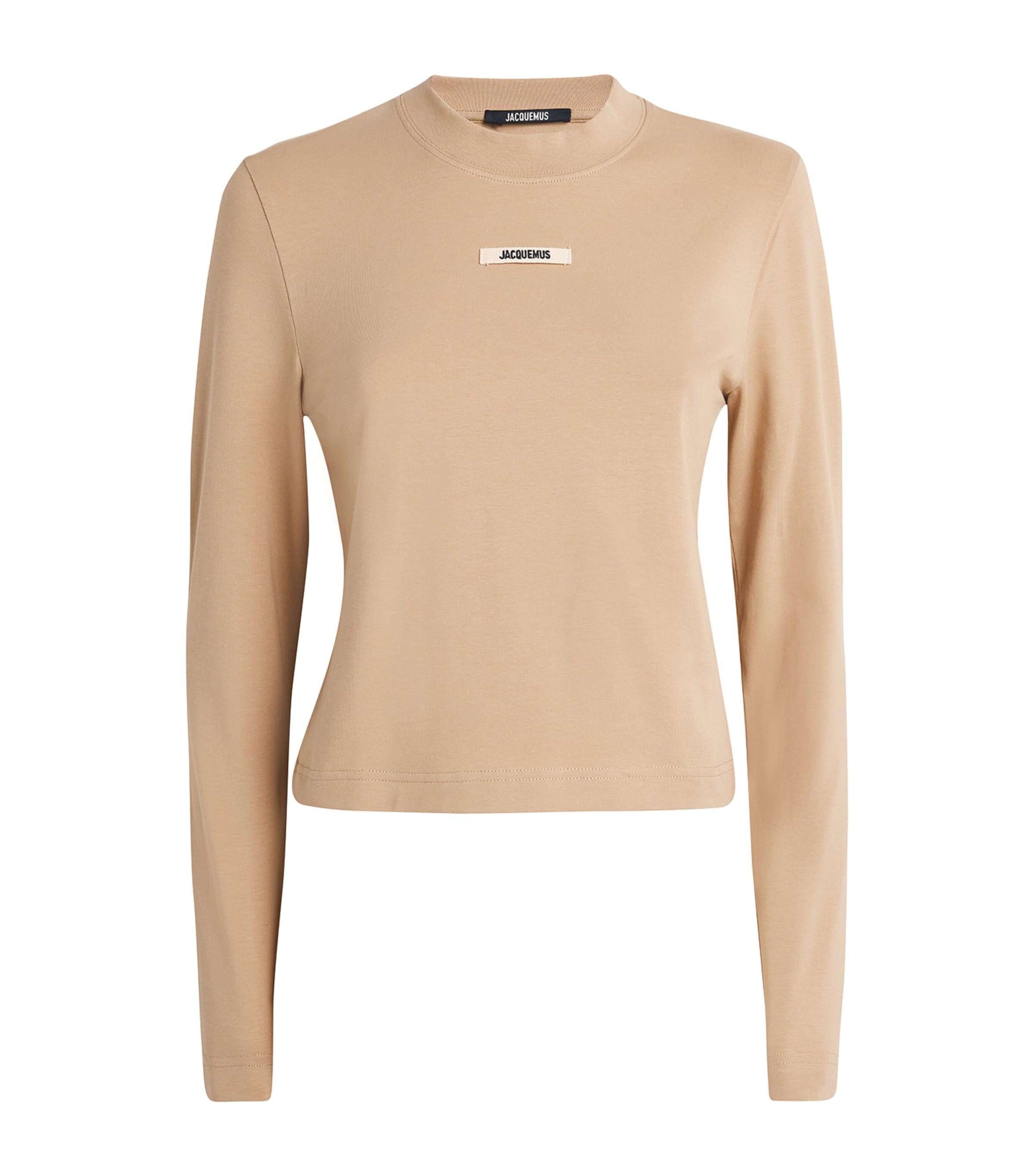 Jacquemus Stretch-Cotton Grosgrain Logo T-Shirt by JACQUEMUS