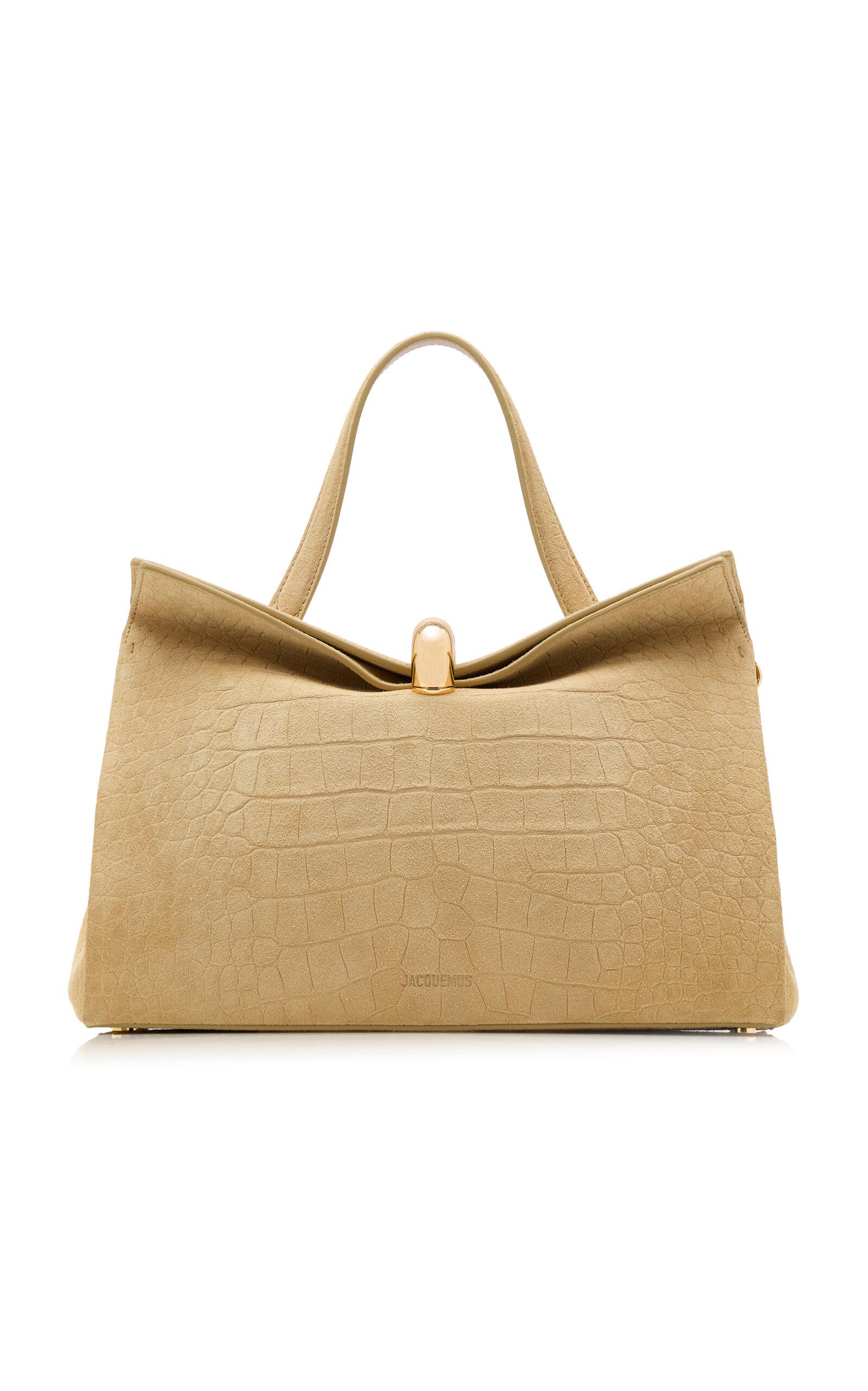 Jacquemus The Small Valérie Croc-Effect Suede Bag - Moda Operandi by JACQUEMUS