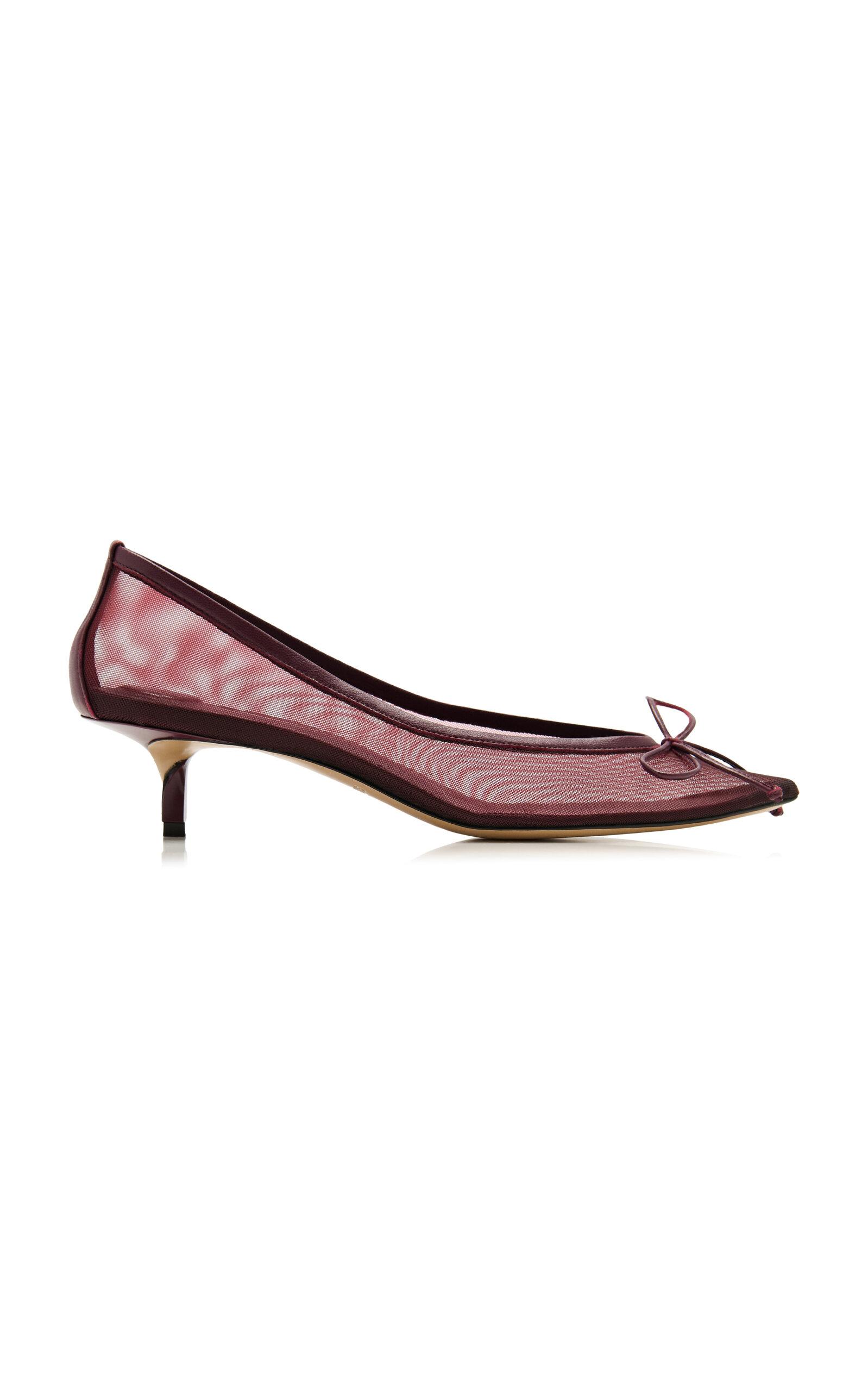 Jacquemus Tourni B Leather-Trimmed Mesh Pumps - Moda Operandi by JACQUEMUS