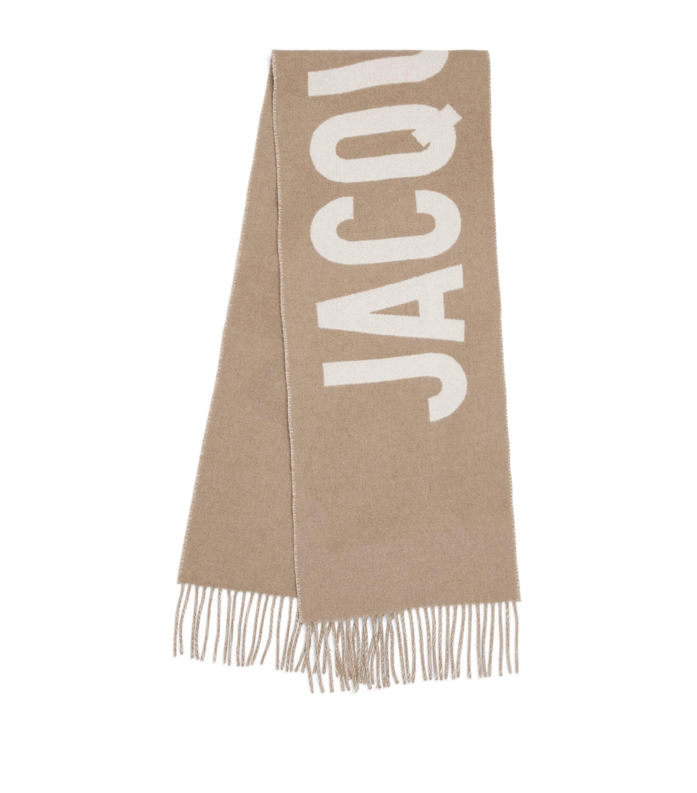 Jacquemus Virgin Wool Logo Scarf by JACQUEMUS