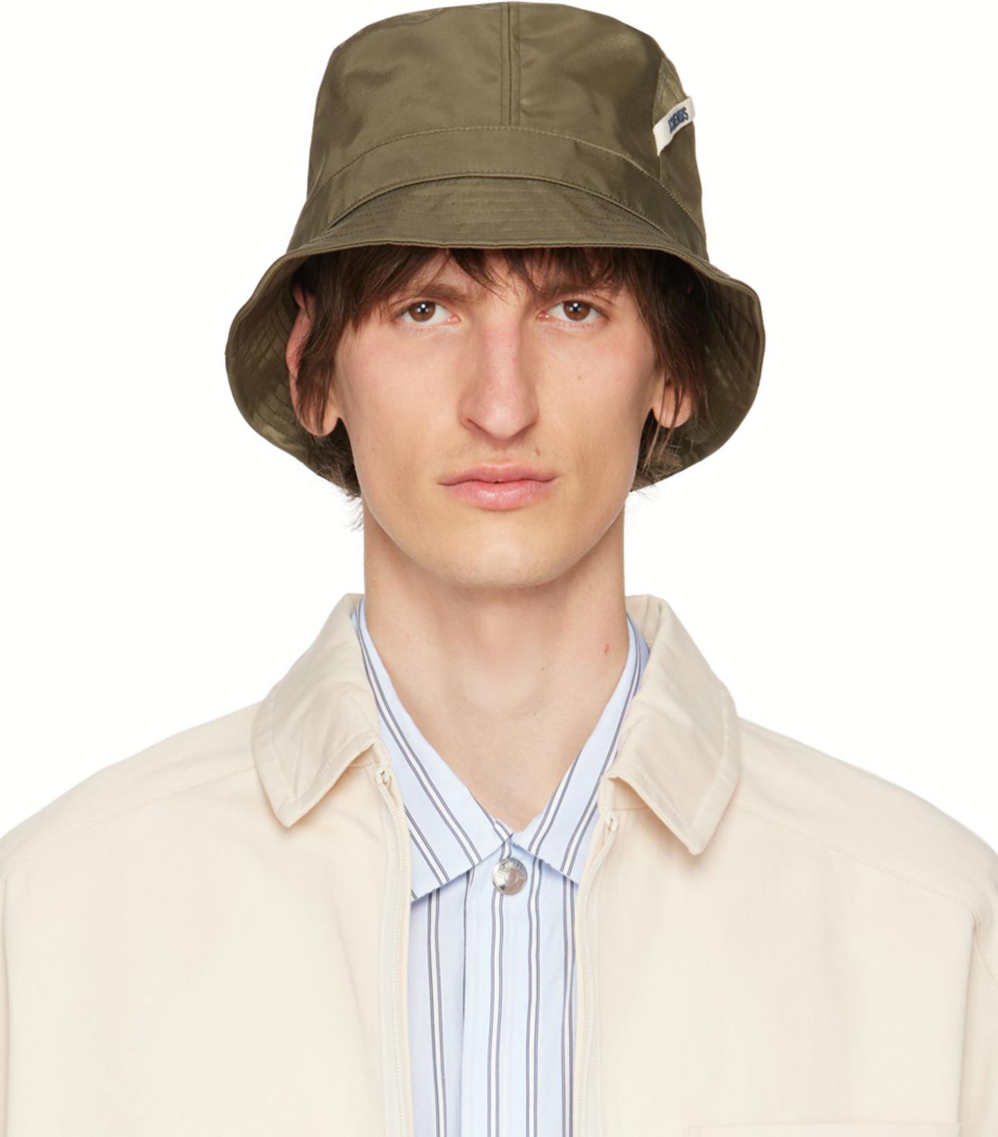 Khaki Le Chouchou 'Le bob Ovalie' Hat by JACQUEMUS
