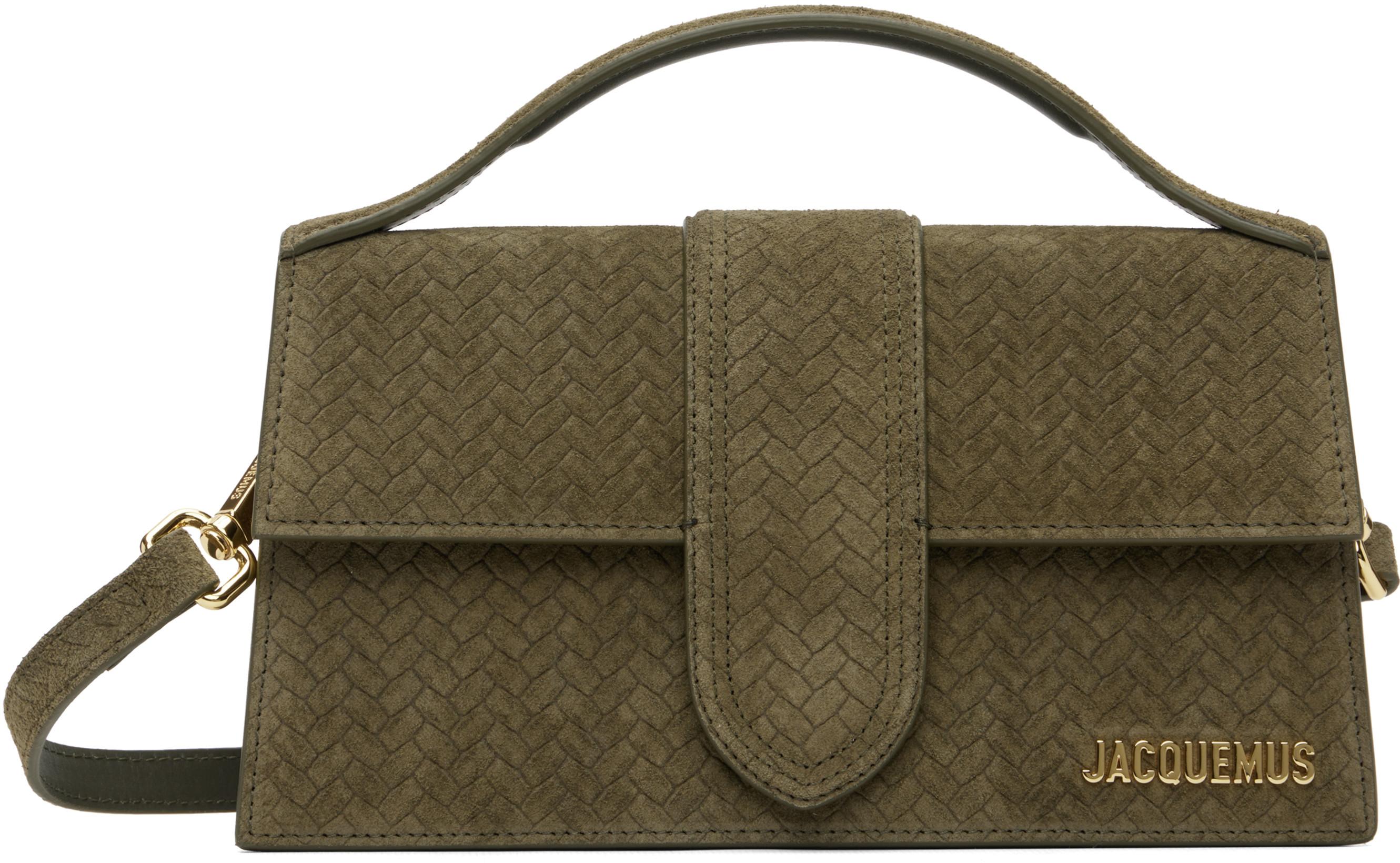 Khaki 'The large Bambino' Bag by JACQUEMUS