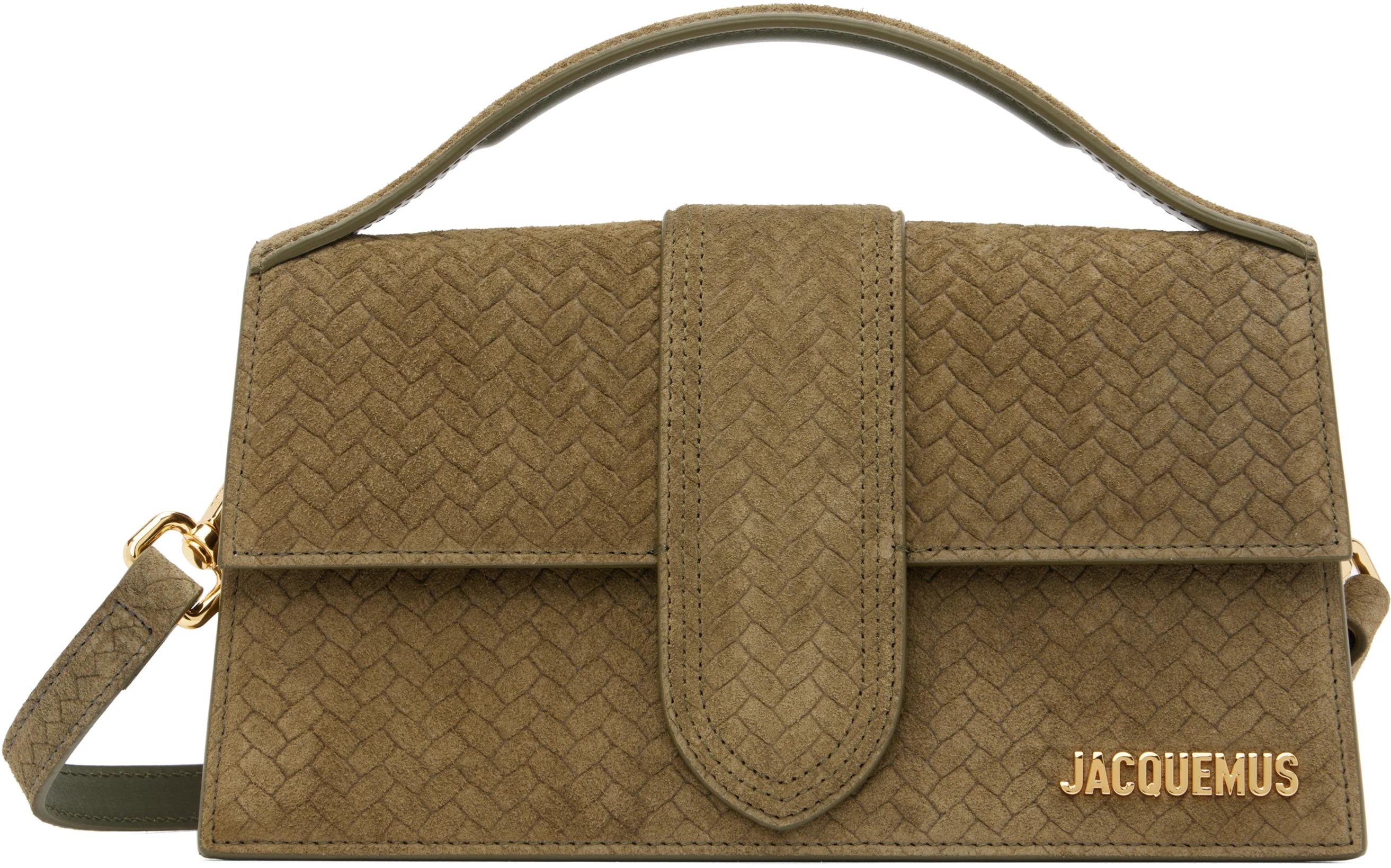 Khaki 'The large Bambino' Bag by JACQUEMUS
