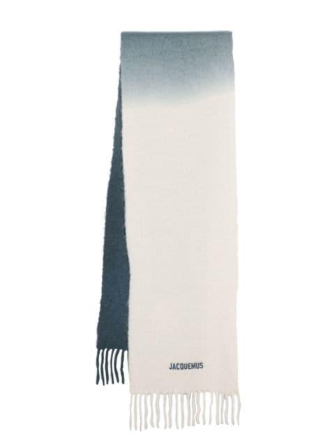 L'Echarpe Moisson gradient-effect scarf by JACQUEMUS