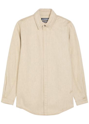 La Chemise Amelo De-Nimes cotton-blend jacket by JACQUEMUS
