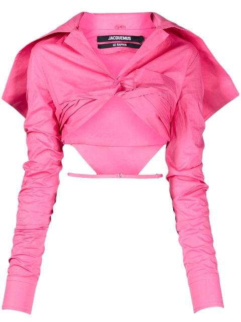 La Chemise Meio cropped shirt by JACQUEMUS