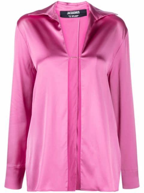 La Chemise Notte satin shirt by JACQUEMUS