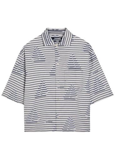 La Chemise Plage striped jacquard cotton shirt by JACQUEMUS