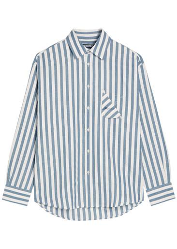 La Chemise Voilier striped cotton-blend shirt by JACQUEMUS