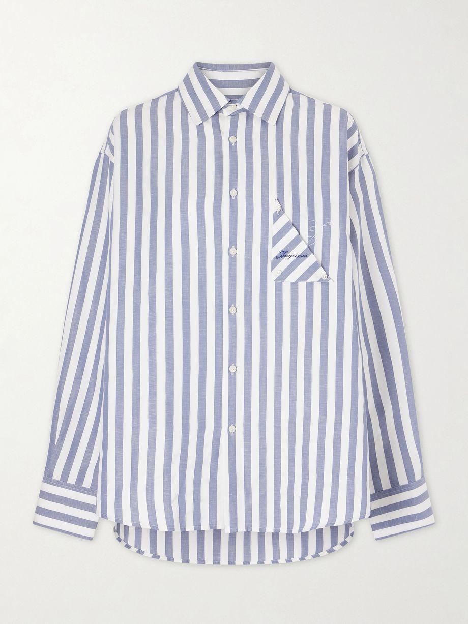 La Chemise Voilier striped cotton-poplin shirt by JACQUEMUS