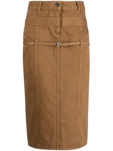 La Jupe de Nîmes Criollo denim midi skirt by JACQUEMUS