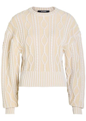 La Maille Amelo cable-knit cotton jumper by JACQUEMUS