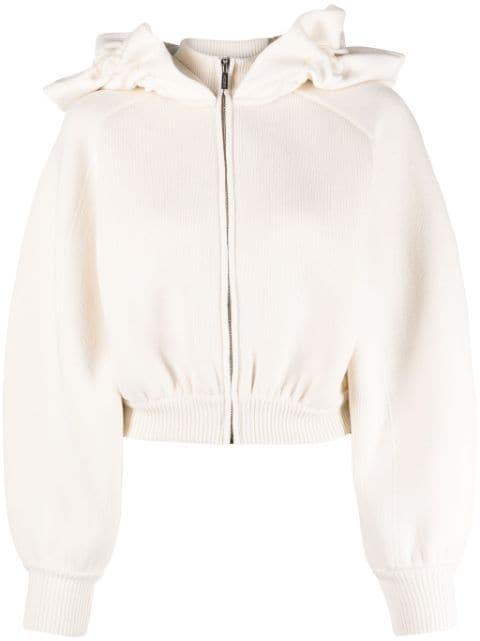 La Maille Crinoline ruffled hoodie by JACQUEMUS