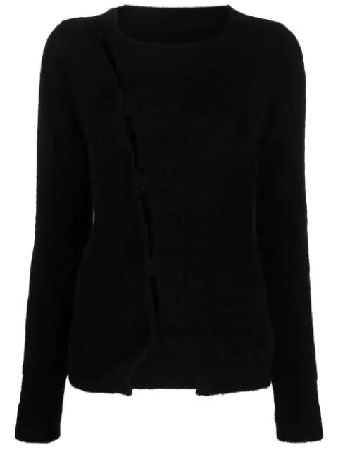 La Maille Pau asymmetric cardigan by JACQUEMUS