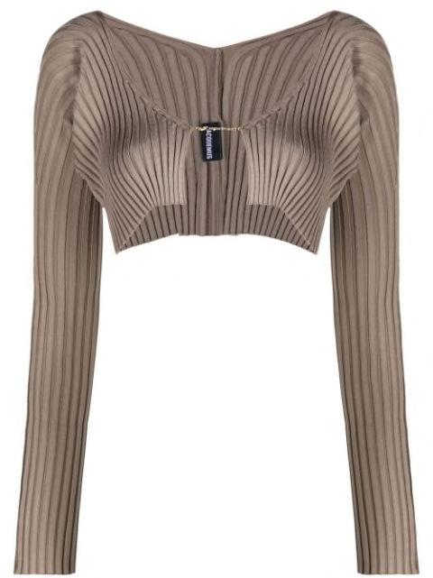 La Maille Pralu cropped cardigan by JACQUEMUS