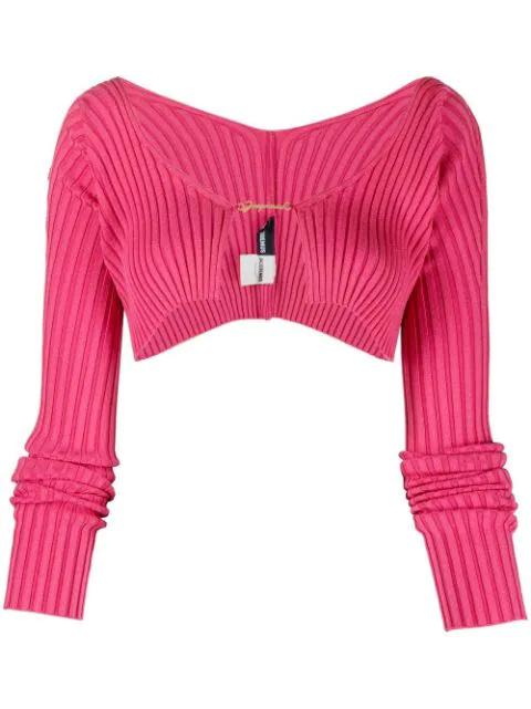 La Maille Pralu cropped cardigan by JACQUEMUS