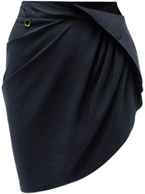 La Mini Jupe Saudade draped skirt by JACQUEMUS