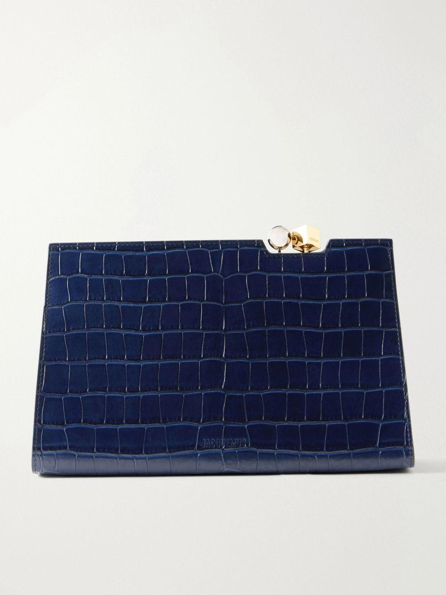 La Plage croco-embossed leather shoulder bag by JACQUEMUS