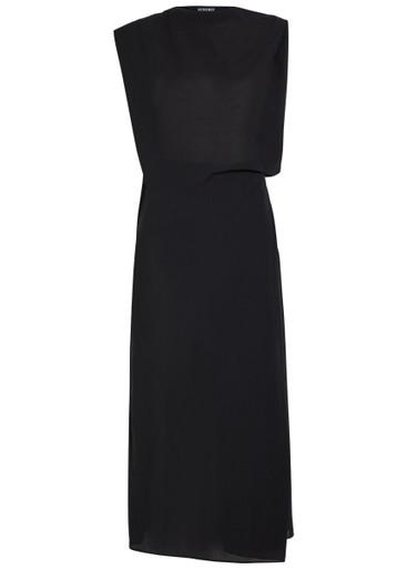 La Robe Drap draped cotton-blend midi dress by JACQUEMUS