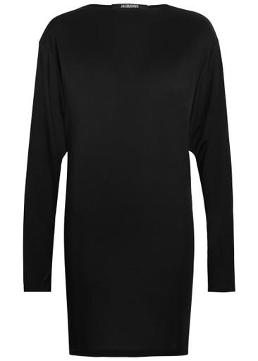 La Robe Mistral cowl-back woven mini dress by JACQUEMUS