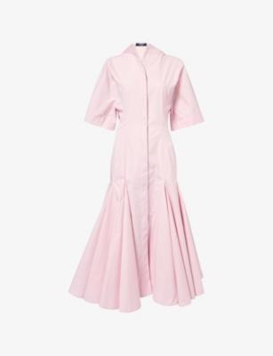 La Robe Moisson Cotton Godet Shirt Dress by JACQUEMUS