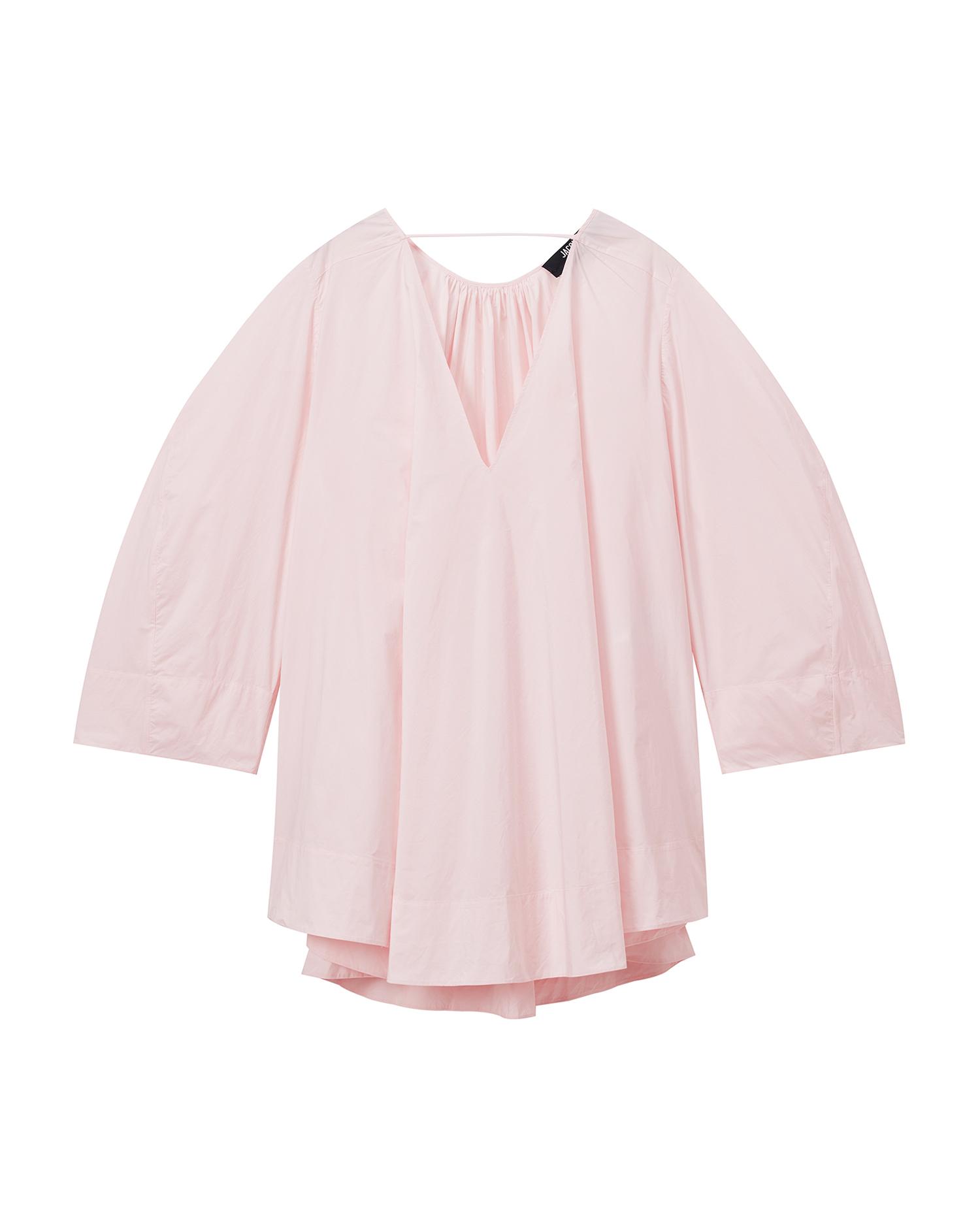 La Robe Paysan V-neck poplin mini dress by JACQUEMUS