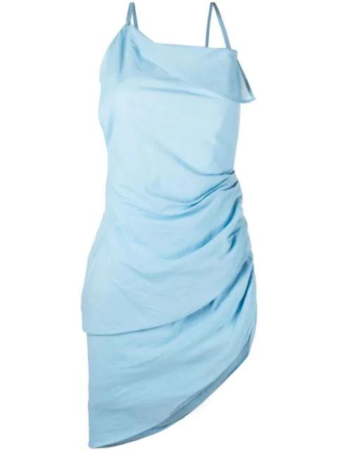 La Robe Saudade draped minidress by JACQUEMUS