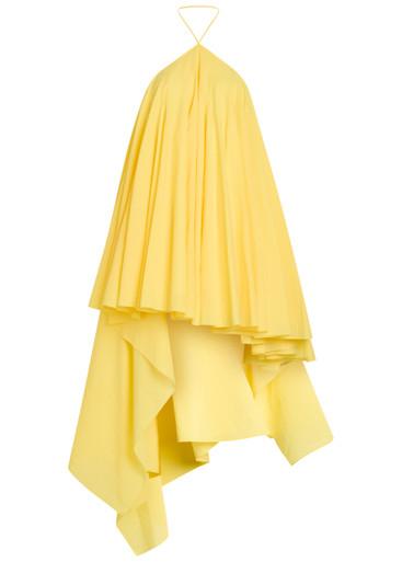 La Triangle Courte asymmetric cotton-blend mini dress by JACQUEMUS