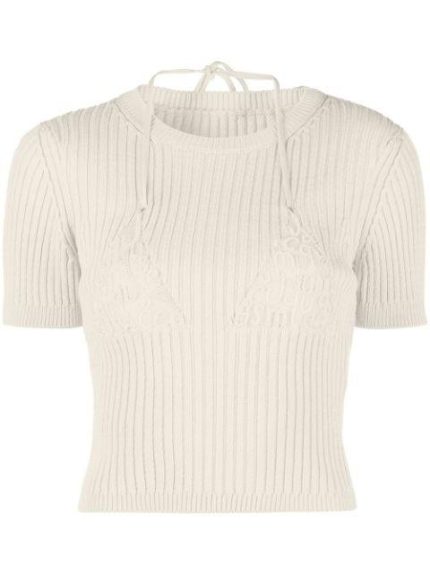La maille Bikini cropped top by JACQUEMUS