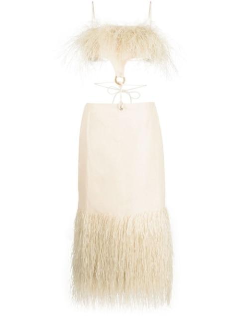 La robe Raphia fringed dress by JACQUEMUS