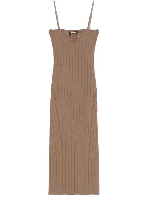 La robe Sierra à bretelles midi dress by JACQUEMUS