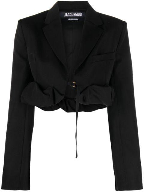La veste croissant cropped blazer by JACQUEMUS