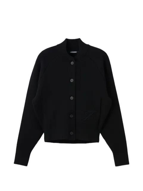Lavande embroidered cardigan by JACQUEMUS