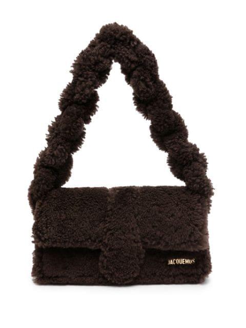 Le Bambidou shearling shoulder bag by JACQUEMUS