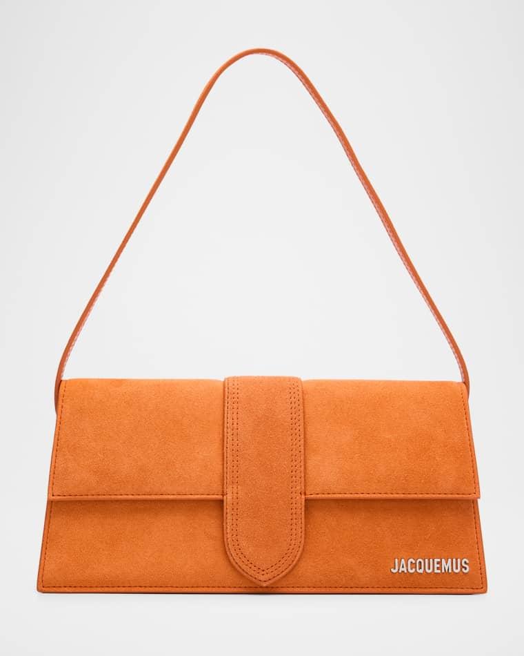 Le Bambino Long Suede Shoulder Bag by JACQUEMUS Le Bambino Long Suede Shoulder Bag by JACQUEMUS