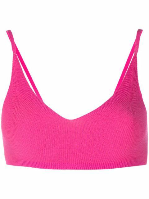 Le Bandeau Valensole knitted bralette by JACQUEMUS