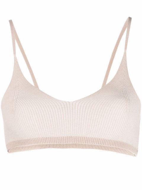 Le Bandeau Valensole knitted bralette by JACQUEMUS