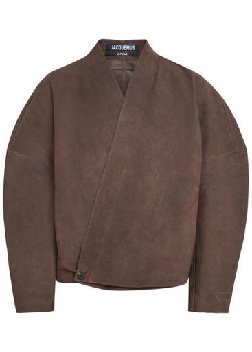 Le Blouson Berger wrapped nubuck jacket by JACQUEMUS