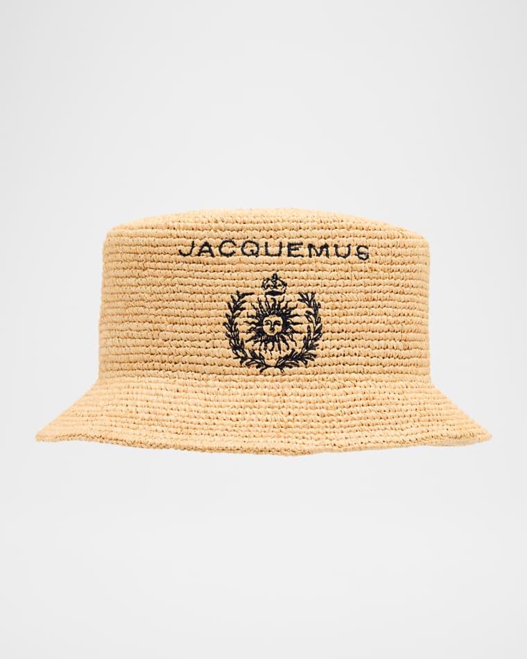 Le Bob Pesco Raffia Bucket Hat by JACQUEMUS