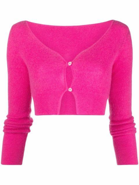 Le Cardigan Alzou cropped jacket by JACQUEMUS