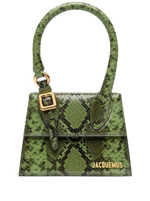 Le Chiquito snakeskin-effect mini bag by JACQUEMUS